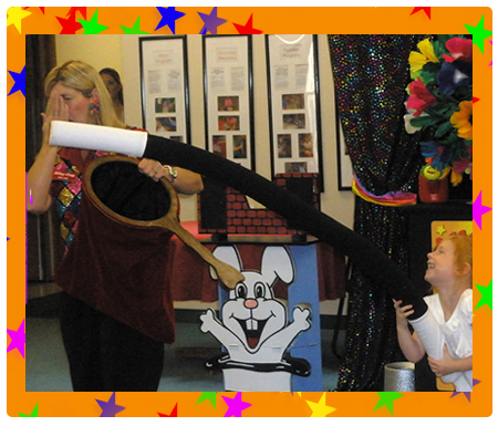 Alley-Oop performs extremely funny and energetic magic shows at Day Cares, Pre-Schools, Elementary Schools, Libraries, and at Birthday Parties in Indianapolis and surrounding cities. 