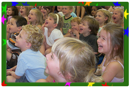 Alley-Oop performs extremely funny and energetic magic shows at Day Cares, Pre-Schools, Elementary Schools, Libraries, and at Birthday Parties in Indianapolis and surrounding cities. 